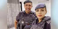 Gisele Alves Santana, de 32 anos, foi morta em 18 de fevereiro com um tiro na cabeça; seu marido, o tenente-coronel Geraldo Leite Rosa Neto, de 53 anos, foi preso  Foto: Reprodução / Estadão