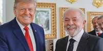 Trump e Lula se reuni&atilde;o em Washington no dia 7 de maio  Foto: ANSA / Ansa - Brasil