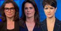Renata Vasconcellos, da Globo, Adriana Ara&uacute;jo, da Band, e Mariana Godoy, da Record: os formadores de opini&atilde;o n&atilde;o podem se omitir diante da viol&ecirc;ncia cotidiana  Foto: Reprodu&ccedil;&otilde;es/TV