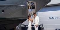 Leclerc e esposa compram iate avaliado em R$ 73 milh&otilde;es  Foto: Divulga&ccedil;&atilde;o/Riva
