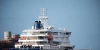 Navio MV Hondius na costa da Espanha  Foto: ANSA / Ansa - Brasil