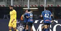 Ederson Atalanta cala o San Siro ao fazer o primeiro gol da  Atalanta sobre o Milan. Divulgação/AtalantaBC Foto: Jogada10