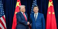 Donald Trump e Xi Jinping durante o &uacute;ltimo encontro entre os dois, em outubro do ano passado  Foto: Daniel Torok/Casa Branca/Divulga&ccedil;&atilde;o / Estad&atilde;o