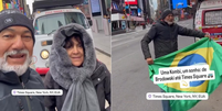 Casal viaja de kombi at&eacute; a Times Square, nos EUA  Foto: Reprodu&ccedil;&atilde;o/Instagram @kombihaus