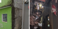 Antes e depois: resid&ecirc;ncias atingidas por explos&atilde;o na Zona Oeste de SP  Foto: Reprodu&ccedil;&atilde;o | Divulga&ccedil;&atilde;o/Corpo de Bombeiros