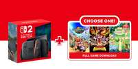 Switch 2 ganha bundle que permite ao comprador escolher o jogo que vir&aacute; nele  Foto: Divulga&ccedil;&atilde;o / Nintendo
