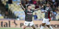 Lance do gol de Lucho Acosta no primeiro tempo &ndash;  Foto: Lucas Mer&ccedil;on/FFC / Jogada10
