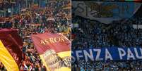 Jogo entre Roma e Lazio foi marcado para acontecer a partir das 12h (horário local)  Foto: ANSA / Ansa - Brasil