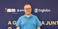 Everaldo Marques ser&aacute; o narrador dos jogos do Brasil na TV Globo durante a Copa do Mundo de 2026  Foto: Globo/Manoella Mello