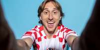 Luka Modric em campo pela Cro&aacute;cia (Photo by Christophe SIMON / AFP) Foto: Jogada10