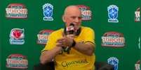 Tetracampeão Taffarel em entrevista coletiva  Foto: Instagram/@taffareloriginal