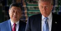 O presidente da China, Xi Jinping, e Donald Trump discutiram Taiwan durante negocia&ccedil;&otilde;es bilaterais em Pequim  Foto: Reuters / BBC News Brasil