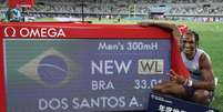 Alison dos Santos venceu na Diamond League Foto: Lintao Zhang/Getty Images
