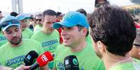 Presidente da C&acirc;mara dos Deputados, Hugo Motta, na Corrida da C&acirc;mara.  Foto: Marina Ramos/Camara dos Deputados