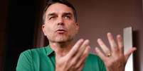 Fl&aacute;vio Bolsonaro esteve com Vorcaro ap&oacute;s a primeira pris&atilde;o do dono do Master  Foto: Wilton Junior/Estad&atilde;o / Estad&atilde;o