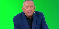Galvão Bueno se confundiu ao ler substituição  Foto: Reprodução/SBT
