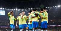 Jogadores da Sele&ccedil;&atilde;o Brasileira no duelo contra o Senegal   Foto: Rafael Ribeiro / CBF / Esporte News Mundo