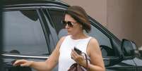 A ex-primeira-dama Michelle Bolsonaro evitou comentar ligação de Flávio Bolsonaro com Vorcaro  Foto: Wilton Junior / Estadão / Estadão