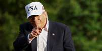 O presidente dos EUA, Donald Trump, na Casa Branca ap&oacute;s sua viagem &agrave; China, em Washington, D.C., EUA, em 15 de maio de 2026.  Foto: REUTERS - Kevin Lamarque / RFI