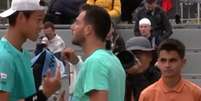 Tenistas discutem no qualifying de Roland Garros Foto: Reprodu&ccedil;&atilde;o/TNT Sports / Esporte News Mundo