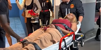 A vereadora Benny Briolly foi atendida por uma ambulância   Foto: Reprodução/Instagram