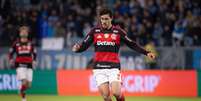 Pedro (Flamengo) durante jogo contra o Gr&ecirc;mio, no dia 10.05.2026. Foto: Associated Press / Alamy