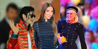 Encontrei na Zara, Renner e Bershka as jaquetas napole&ocirc;nicas virais no estilo Michael Jackson e Paquita; confira tend&ecirc;ncia em alta.  Foto: Getty Images, Dave Benett / Reprodu&ccedil;&atilde;o Instagram @bianca / / Purepeople