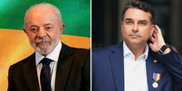 Montagem com foto de Lula e Fl&aacute;vio Bolsonaro  Foto: Reuters / BBC News Brasil