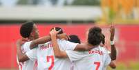 Jogadores do time sub-20 do Red Bull Bragantino. Foto: Fernando Roberto/Red Bull Bragantino / Esporte News Mundo