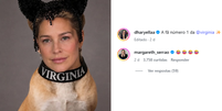 Montagem mostra Luana Piovani usando coleira com nome de Virginia Fonseca; m&atilde;e da influenciadora reagiu &agrave; publica&ccedil;&atilde;o  Foto: Reprodu&ccedil;&atilde;o/Instagram