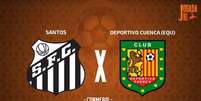 Santos e Deportivo Cuenca duelam por lugar no mata-mata da Sul-Americana - Foto: Divulga&ccedil;&atilde;o / Conmebol / Jogada10