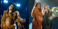 Gr&aacute;vida de 7 meses, Lauana Prado ganha flores da noiva, Tati Dias, e tem nome real revelado em surpresa rom&acirc;ntica durante show. Veja!.  Foto: Brazilnews, Instagram @lauanaprado / Purepeople