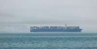 Navios no Estreito de Ormuz, em 22 de maio de 2026.  Foto: RFI