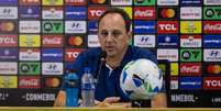 Rog&eacute;rio Ceni em coletiva do Bahia Foto: Let&iacute;cia Martins/EC Bahia / Esporte News Mundo