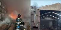 Uma pessoa morreu e outras nove precisaram de atendimento m&eacute;dico  Foto: Divulga&ccedil;&atilde;o/Corpo de Bombeiros de S&atilde;o Paulo