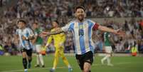 Messi comemora gol pela sele&ccedil;&atilde;o da Argentina  Foto: Divulga&ccedil;&atilde;o/AFA