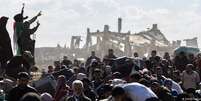 Popula&ccedil;&atilde;o palestina segue confinada em &aacute;reas reduzidas na Faixa de Gaza  Foto: DW / Deutsche Welle