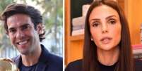 O ex-jogador de futebol Kak&aacute; e Carol Celico   Foto: Reprodu&ccedil;&atilde;o/Instagram/Montagem