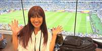 Kiyomi Nakamura em partida da Sele&ccedil;&atilde;o Brasileira  Foto: Reprodu&ccedil;&atilde;o/Instagram/Kiyomi Nakamura 