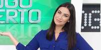 Larissa Erthal no 'Jogo Aberto', da Band, de onde saiu há 5 anos Foto: Reprodução