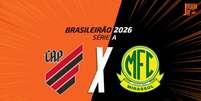 Foto: Arte/Jogada10 - Legenda: Athletico e Mirassol se enfrentam na 18&ordf; rodada do Brasileir&atilde;o / Jogada10
