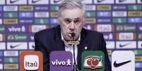 Carlo Ancelotti durante coletiva de imprensa Foto: Rafael Ribeiro/CBF / Esporte News Mundo