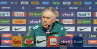 Carlo Ancelotti durante coletiva da CBF  Foto: Reprodu&ccedil;&atilde;o/CBF