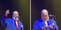 Ed Motta, cantor, é atingido por rolha em show  Foto: Reprodução | Instagram