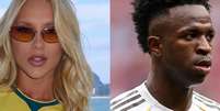 Virginia reage ap&oacute;s defesa do ex Vini Jr. por ataque em jogo do Brasil.  Foto: Getty Images, /Reprodu&ccedil;&atilde;o Instagram/@virginia / Purepeople