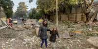 Cinco pessoas morreram durante a madrugada na capital da Ucr&acirc;nia, Kiev, segundo autoridades locais  Foto: AFP / BBC News Brasil
