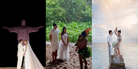 Casamentos de famosos em locais diferenciados  Foto: Reprodu&ccedil;&atilde;o/Instagram