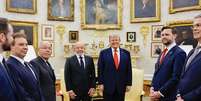 O presidente Luiz In&aacute;cio Lula da Silva, durante Encontro com o Presidente dos Estados Unidos, Donald Trump  Foto: Ricardo Stuckert / PR