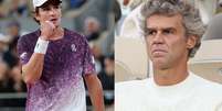 Jo&atilde;o Fonseca faz hist&oacute;ria em Roland Garros ao vencer Casper Ruud sob o olhar atento de seu &iacute;dolo, o tricampe&atilde;o Guga Kuerten Foto: Reprodu&ccedil;&atilde;o: Clive Brunskill/Getty Images/Pierre Suu/Wireimage / Bons Fluidos
