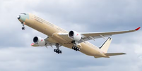 Airbus realizou nesta ter&ccedil;a-feira, 2, o primeiro teste em voo do A350-1000ULR, aeronave desenvolvida para operar rotas ultralongas de at&eacute; 22 horas sem escalas  Foto: Divulga&ccedil;&atilde;o/Airbus